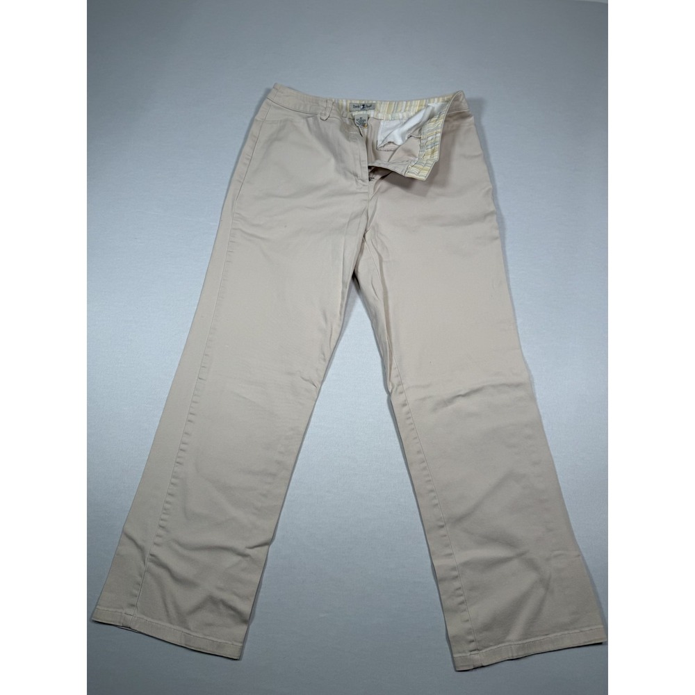 Duck Head Pants Womens 8P Beige Chino‎ Straight Leg Stretch Twill Casual Work